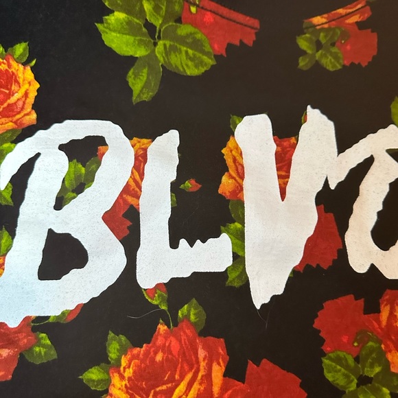 ♥️ Blvd Men’s Black/Red Palm Trees Graphics T-Shirt - Picture 6 of 8